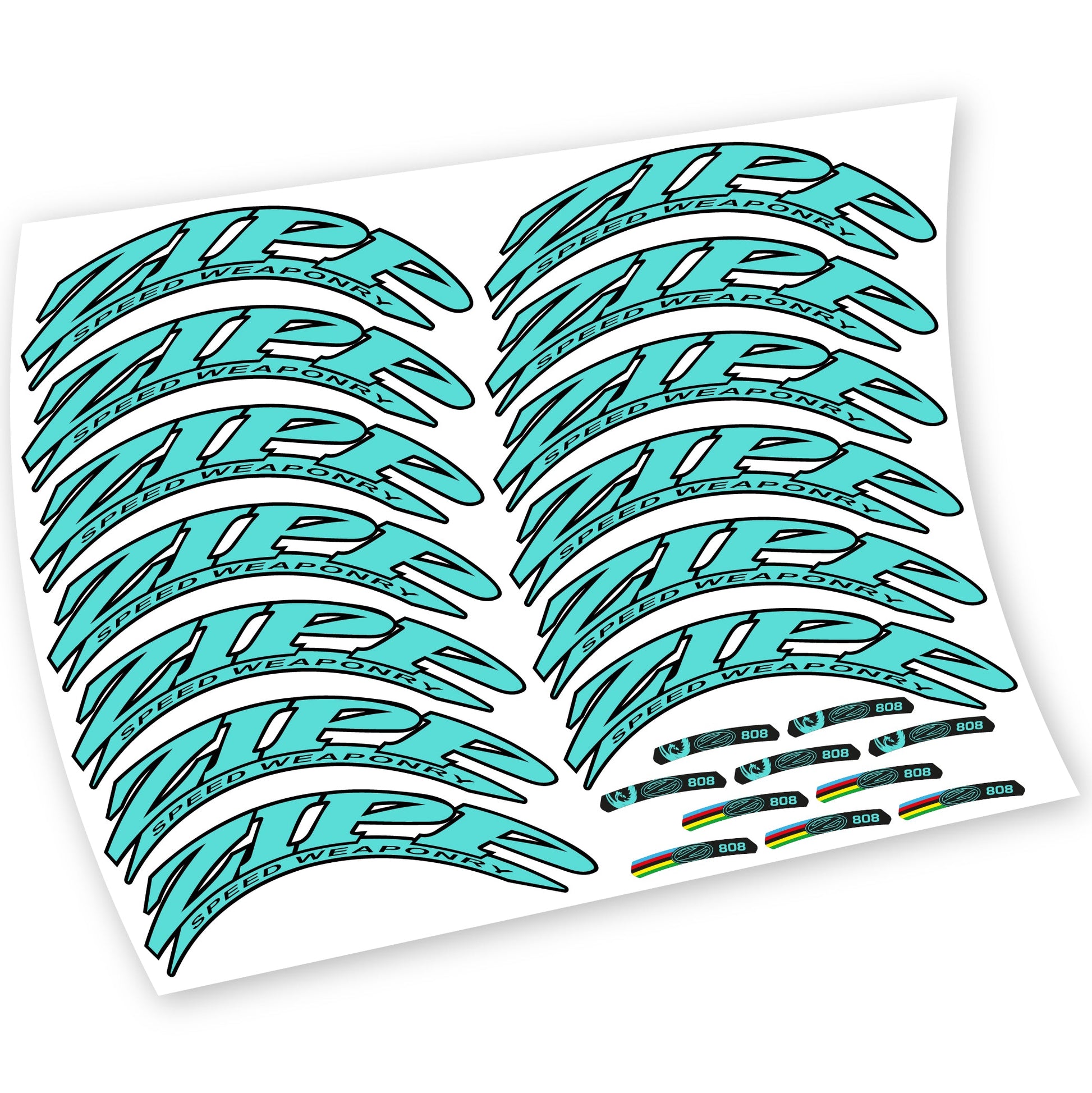 Stickers Zipp 808 compatibles Autocollants roues Route