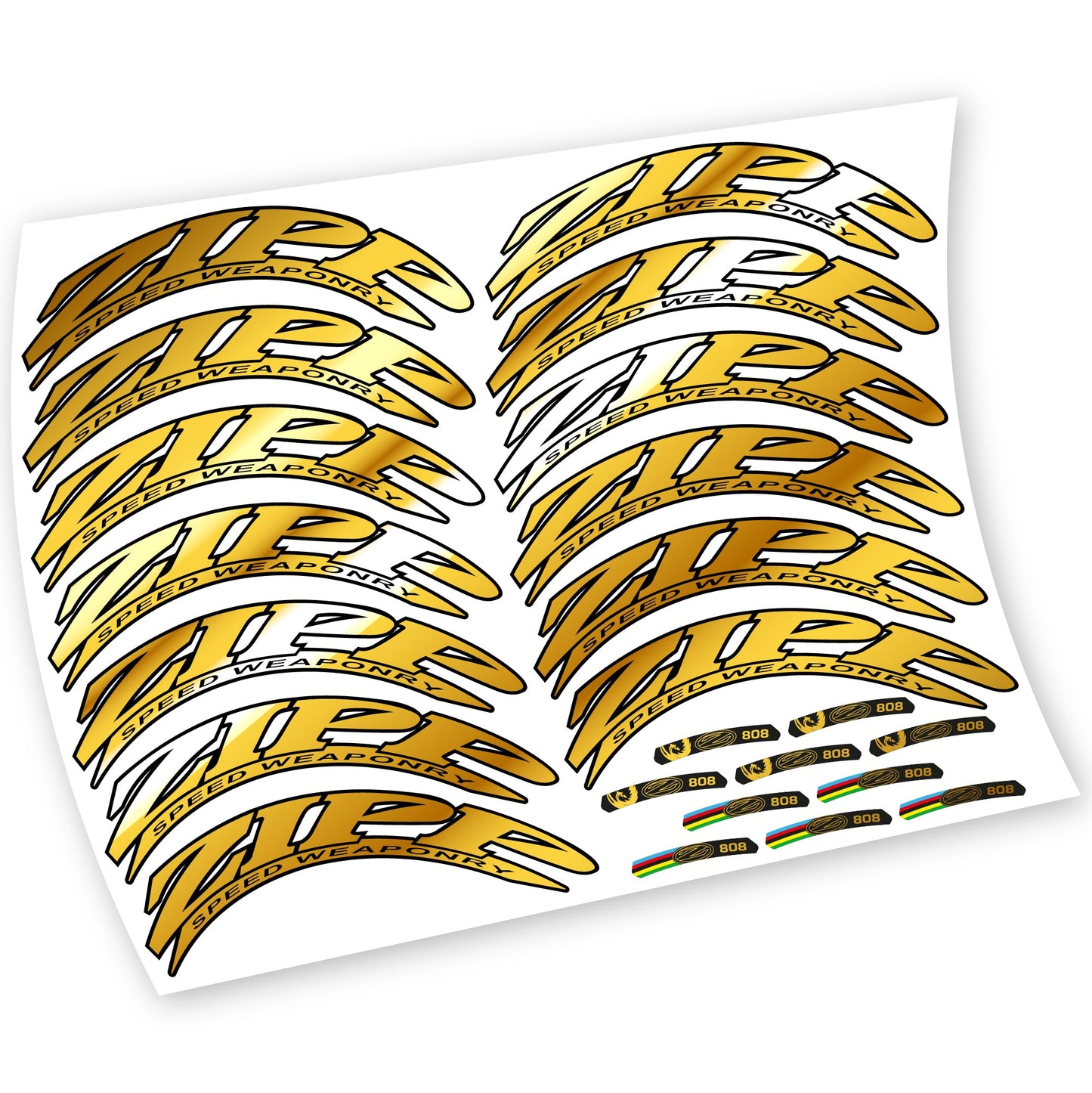 Stickers Zipp 808 compatibles Autocollants roues Route