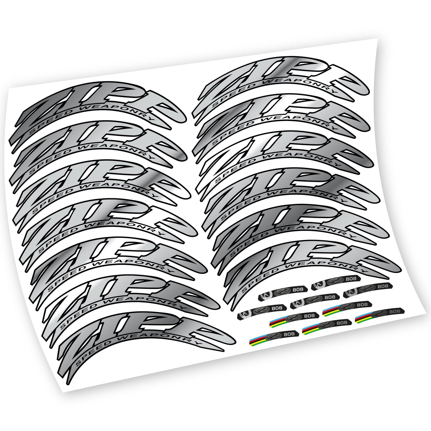 Stickers Zipp 808 compatibles Autocollants roues Route