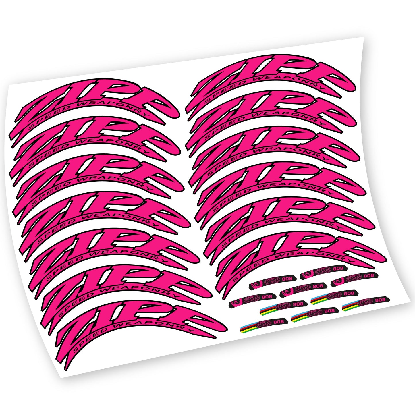 Stickers Zipp 808 compatibles Autocollants roues Route