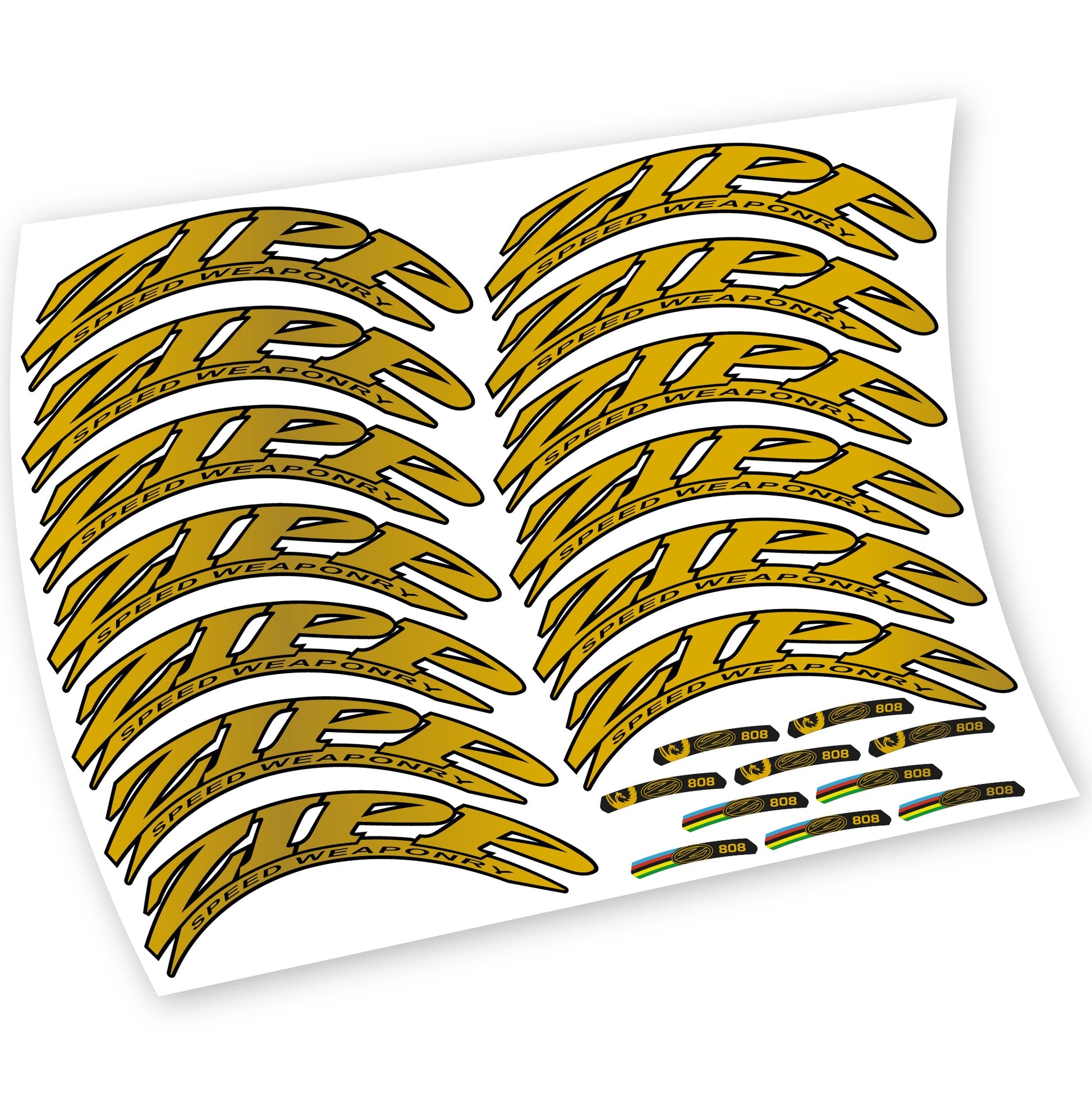 Stickers Zipp 808 compatibles Autocollants roues Route