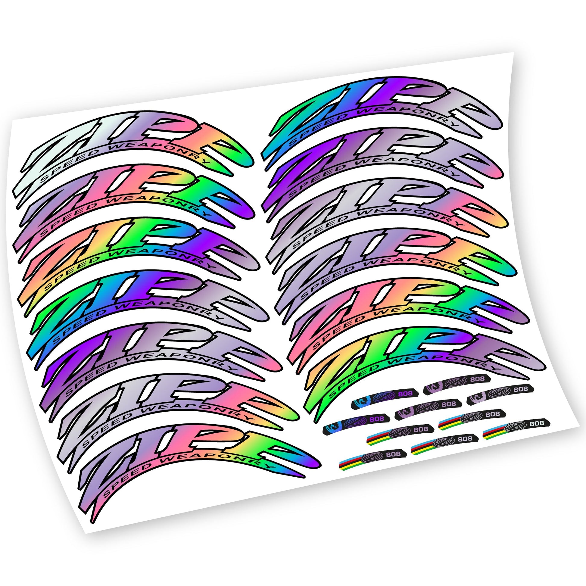 Stickers Zipp 808 compatibles Autocollants roues Route