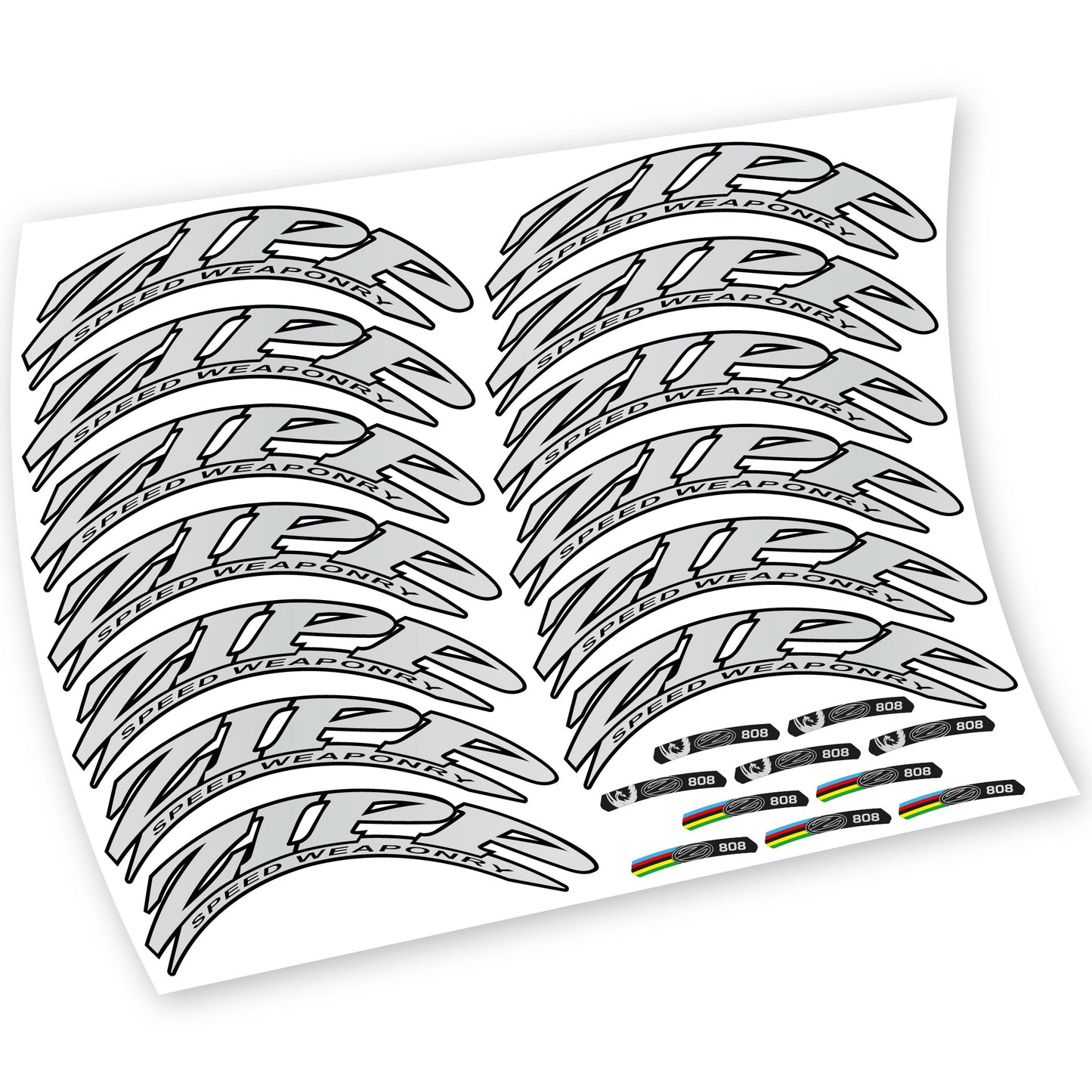 Stickers Zipp 808 compatibles Autocollants roues Route