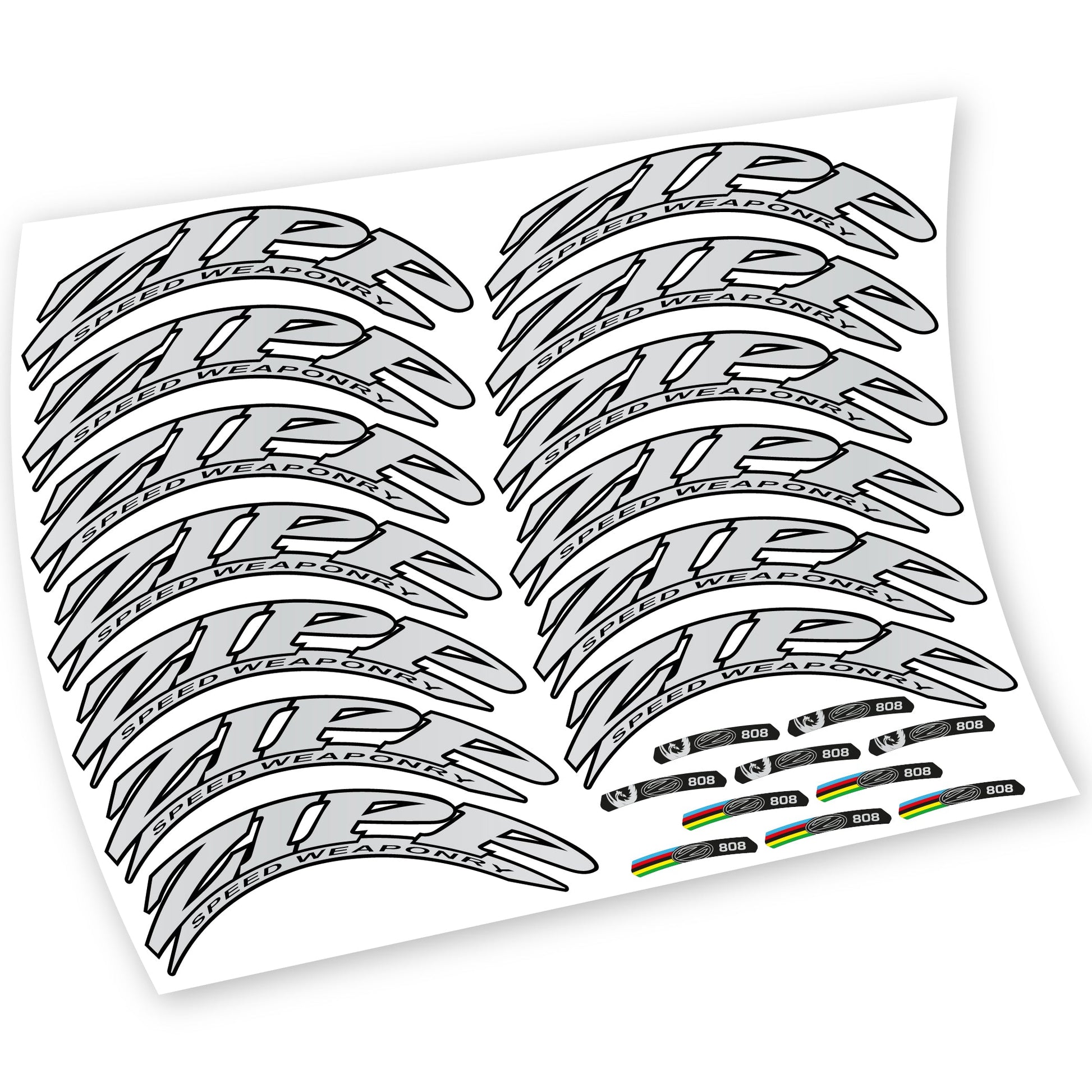 Stickers Zipp 808 compatibles Autocollants roues Route