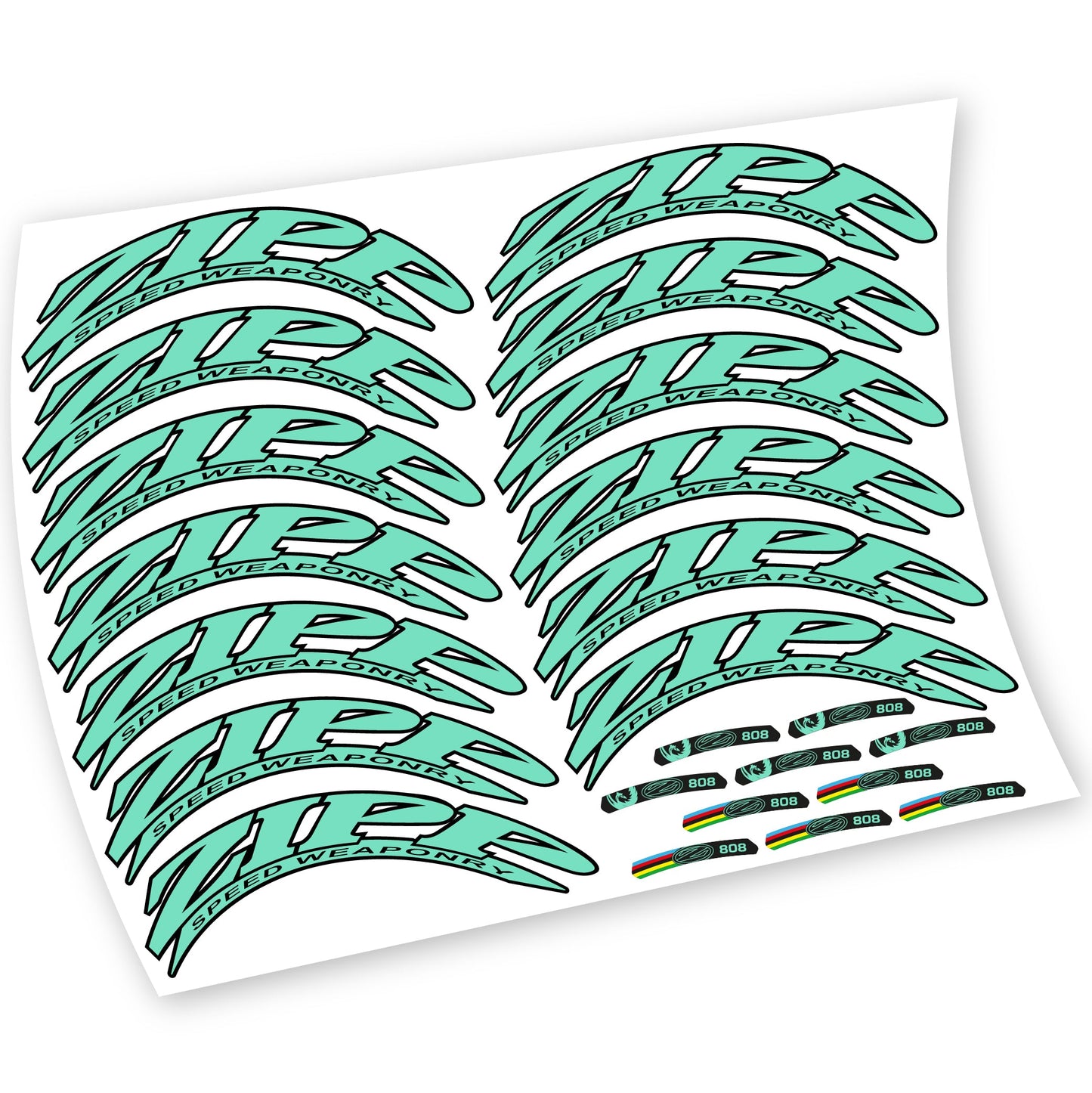 Stickers Zipp 808 compatibles Autocollants roues Route