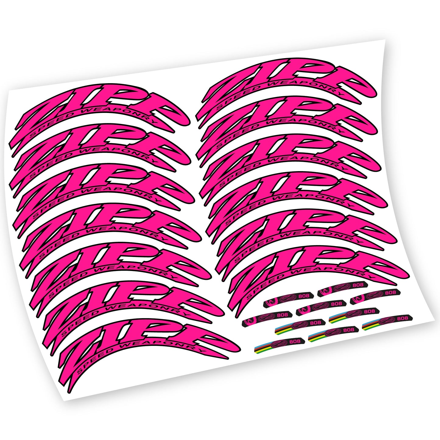 Stickers Zipp 808 compatibles Autocollants roues Route