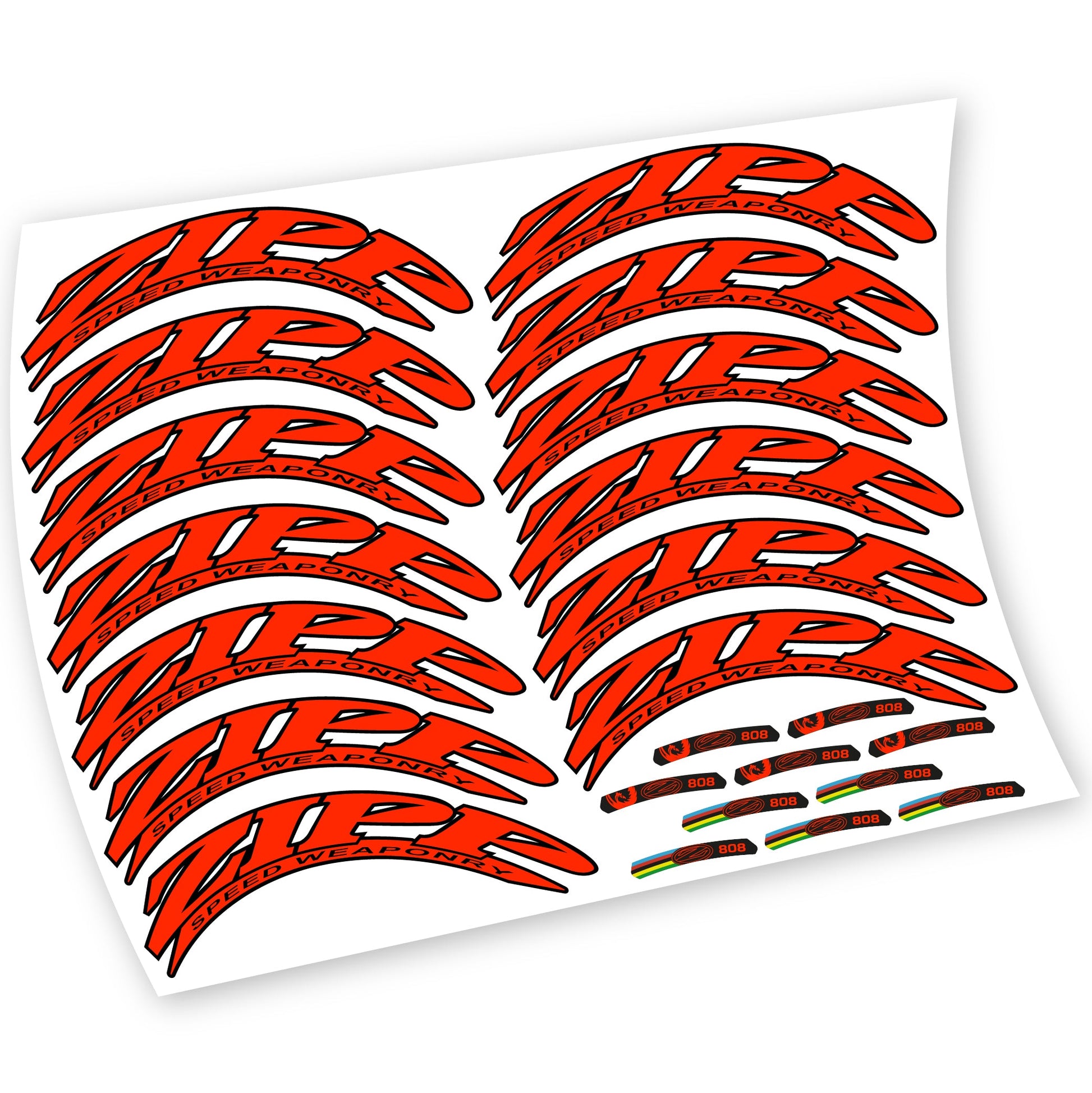 Stickers Zipp 808 compatibles Autocollants roues Route
