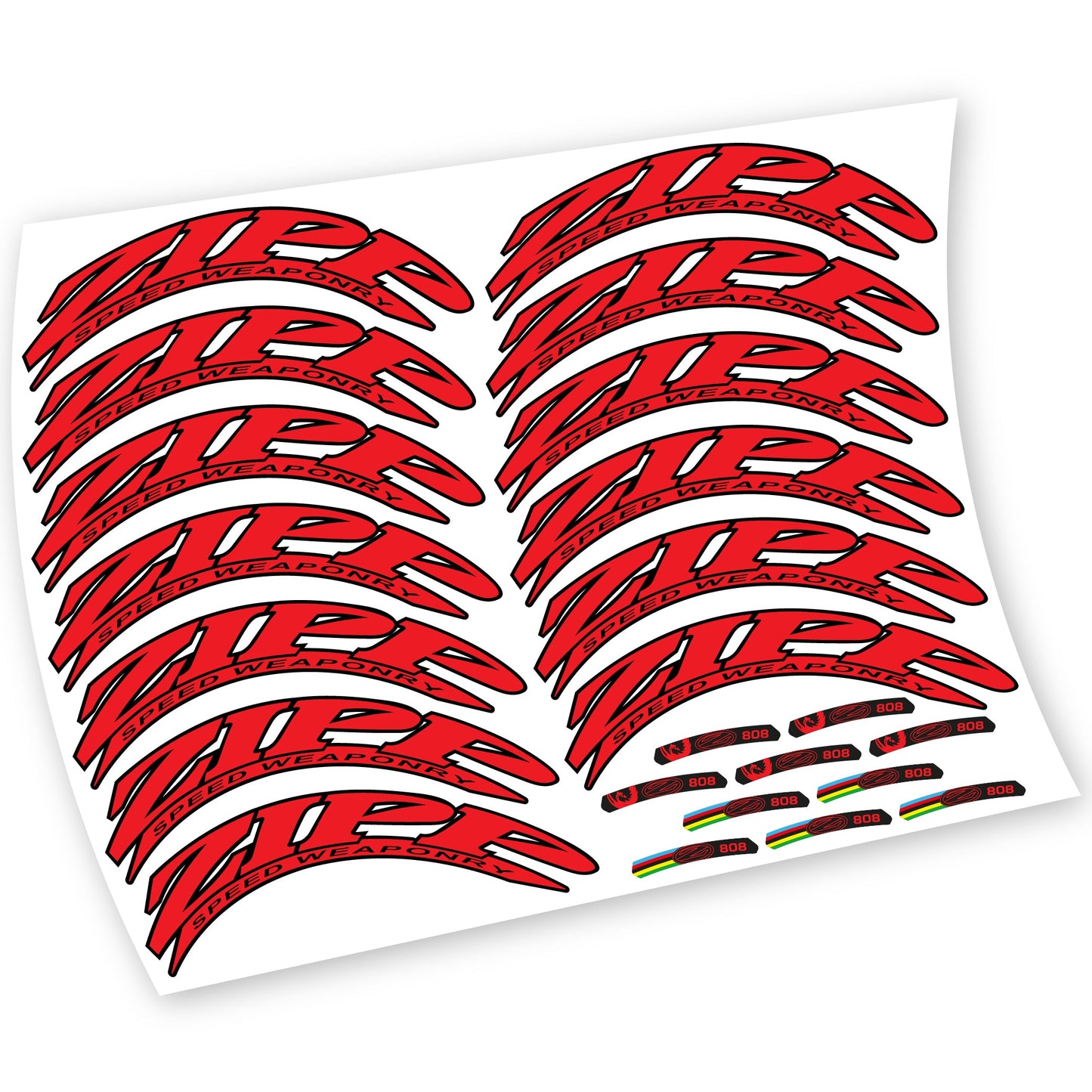 Stickers Zipp 808 compatibles Autocollants roues Route