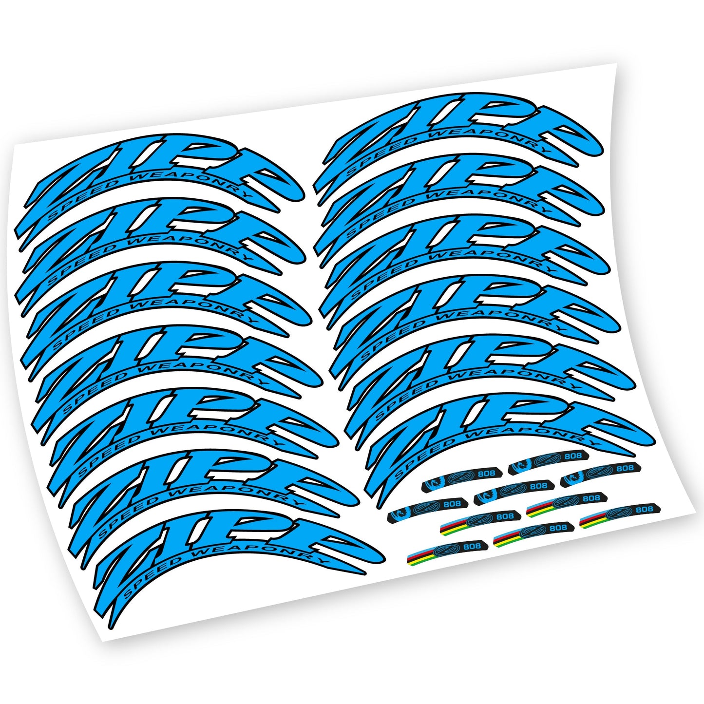 Stickers Zipp 808 compatibles Autocollants roues Route
