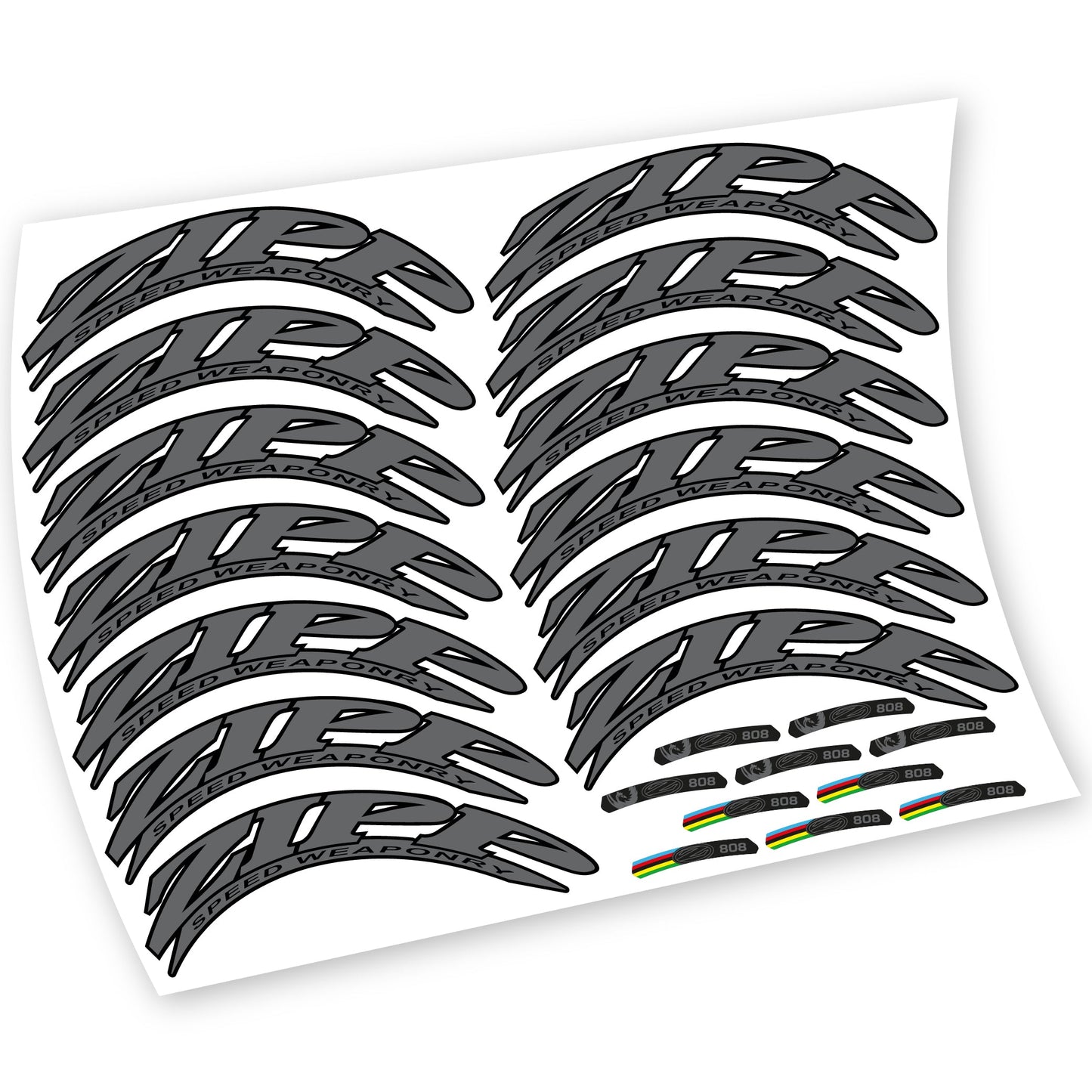 Stickers Zipp 808 compatibles Autocollants roues Route
