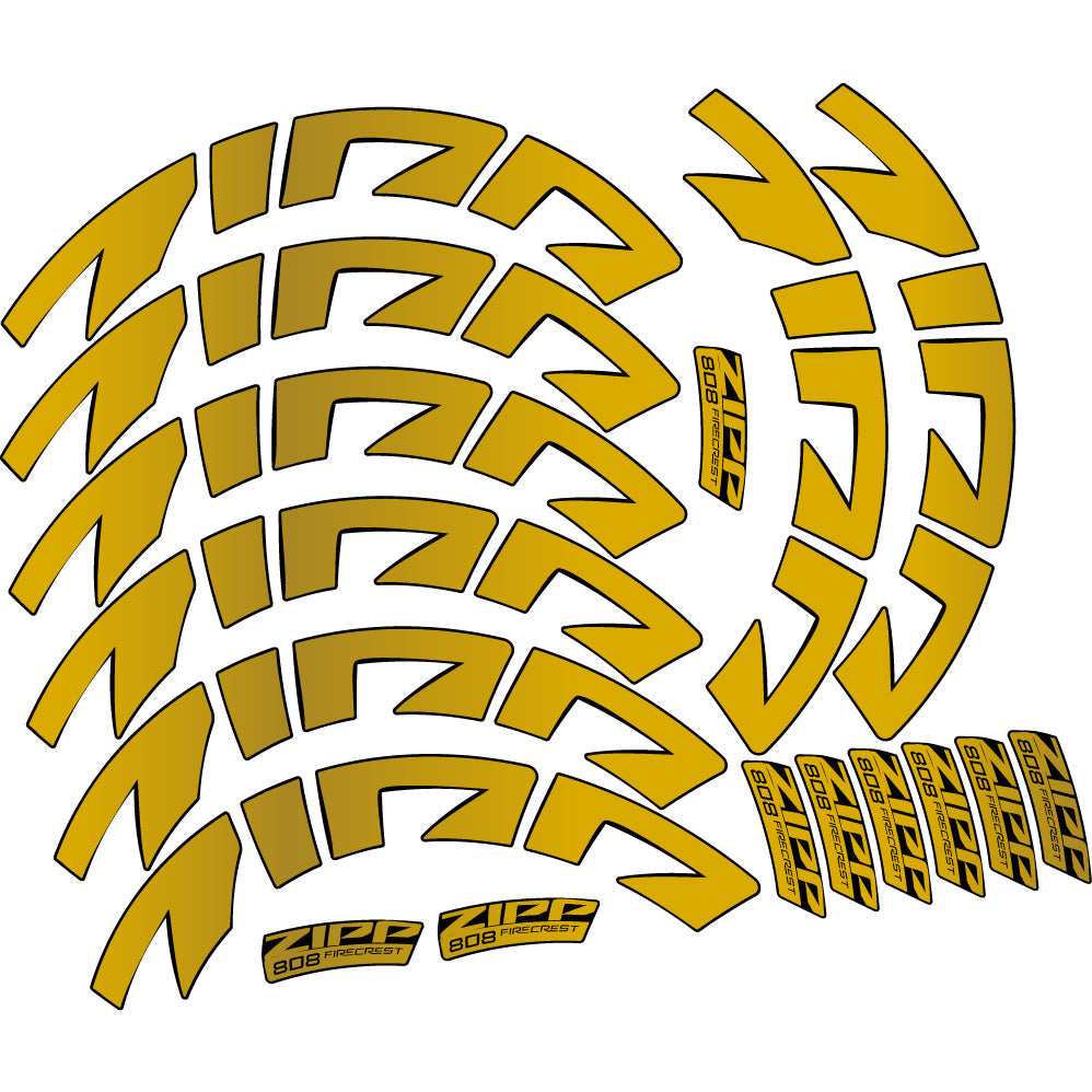 Stickers Zipp 808 FC, Route profile 88 compatibles Autocollants roues Route