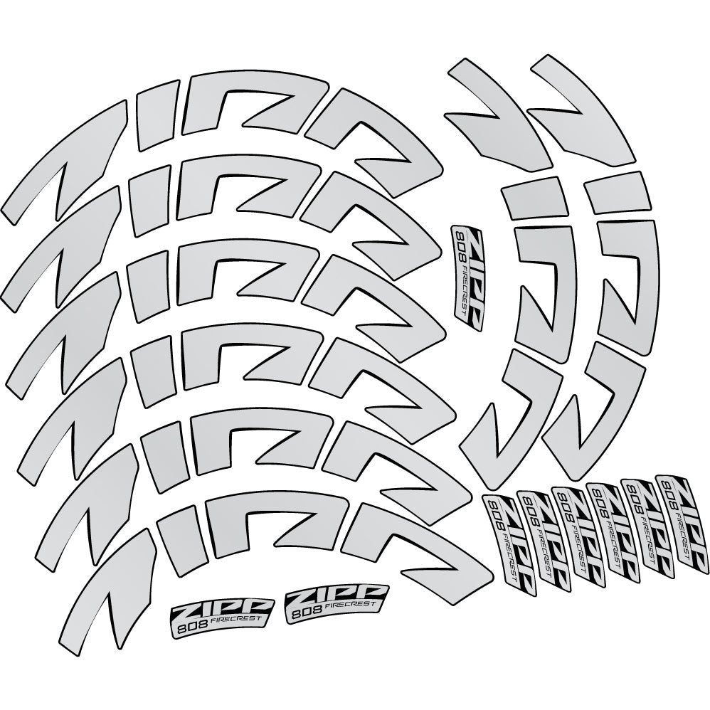 Stickers Zipp 808 FC, Route profile 88 compatibles Autocollants roues Route