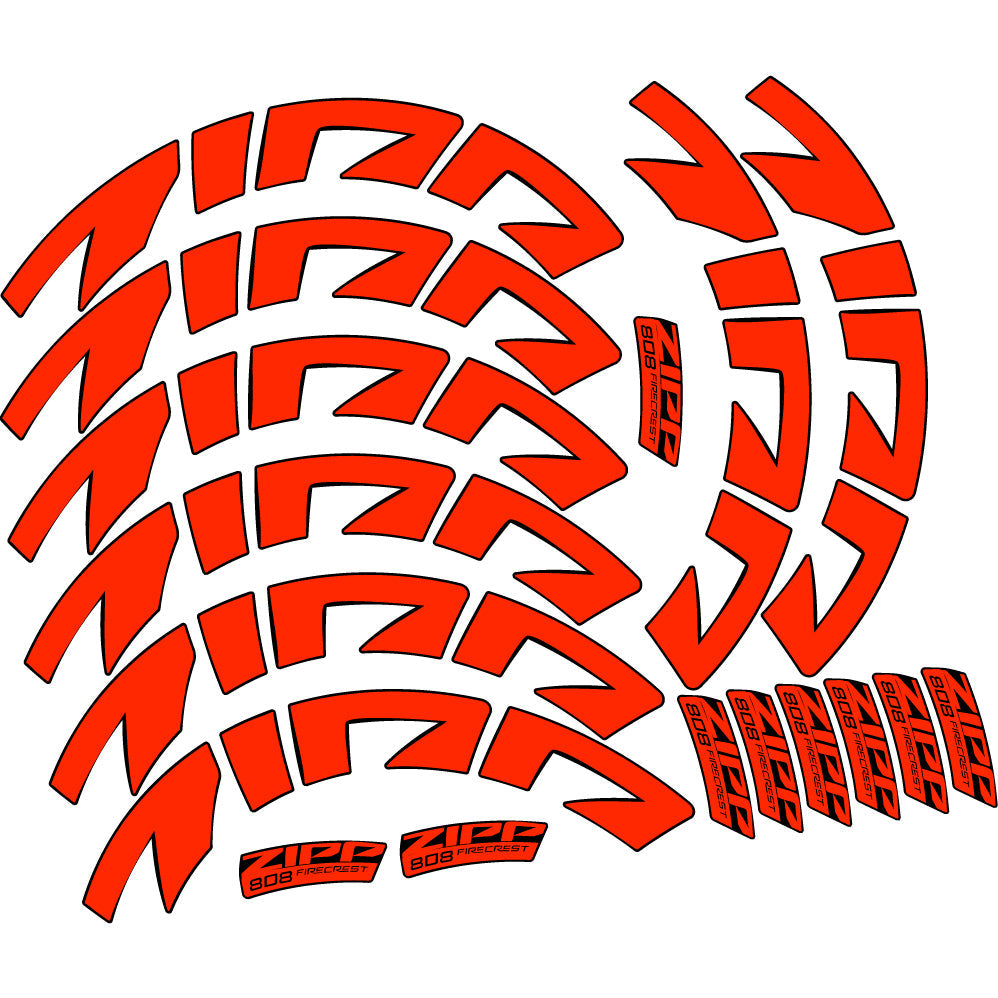 Stickers Zipp 808 FC, Route profile 88 compatibles Autocollants roues Route