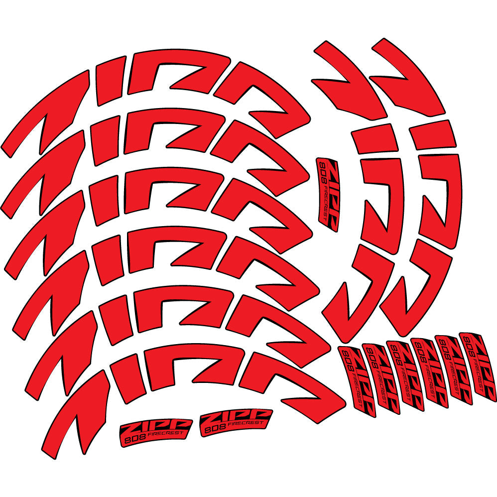 Stickers Zipp 808 FC, Route profile 88 compatibles Autocollants roues Route