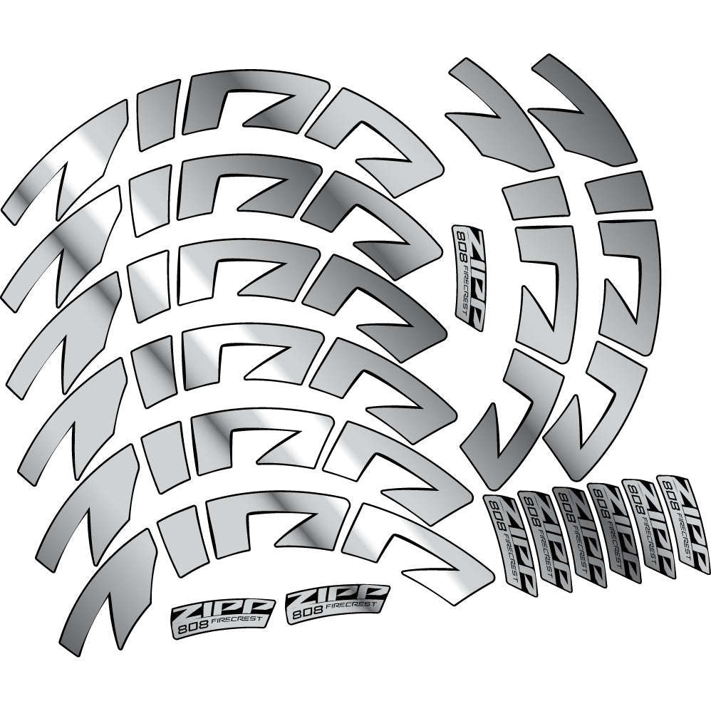 Stickers Zipp 808 FC, Route profile 88 compatibles Autocollants roues Route