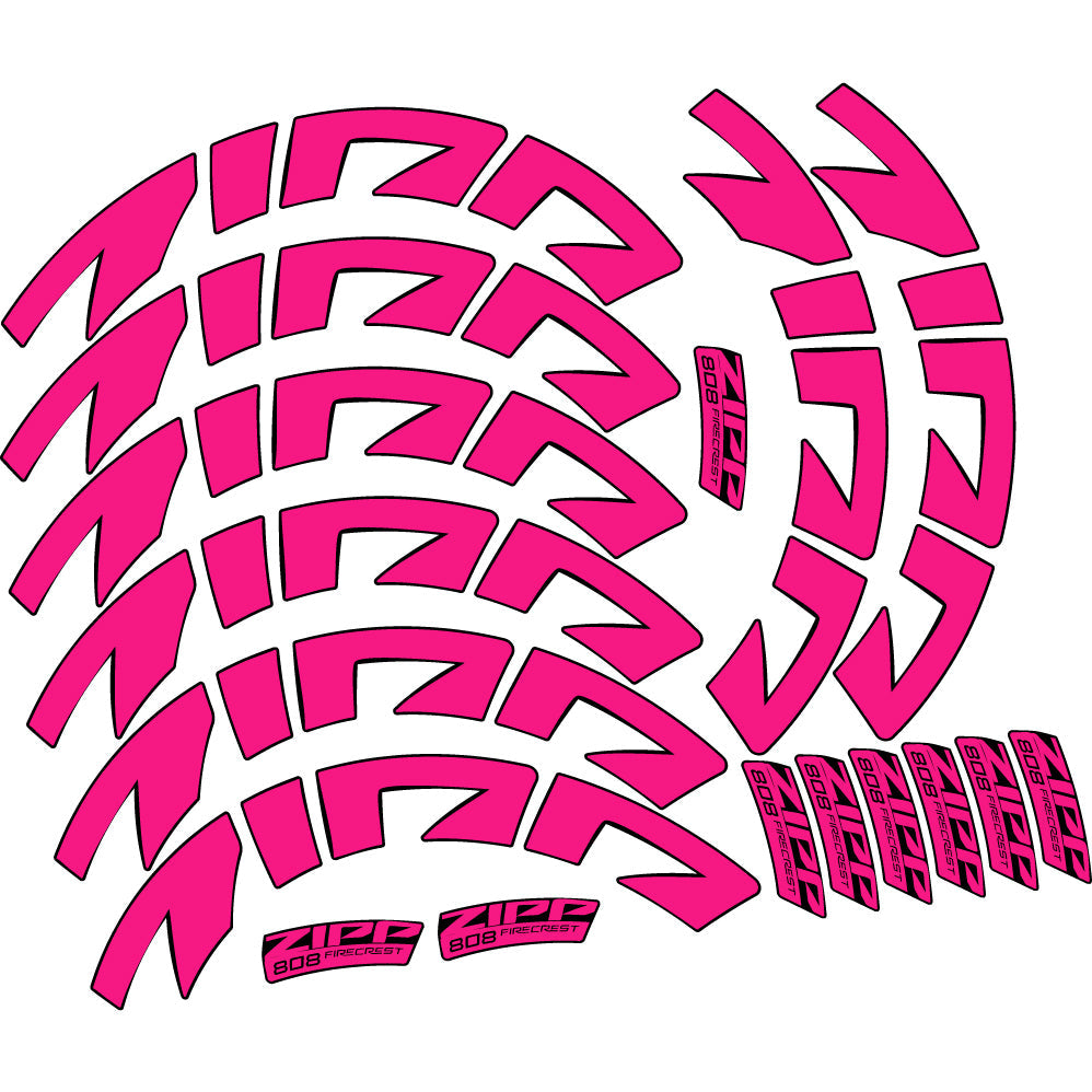 Stickers Zipp 808 FC, Route profile 88 compatibles Autocollants roues Route