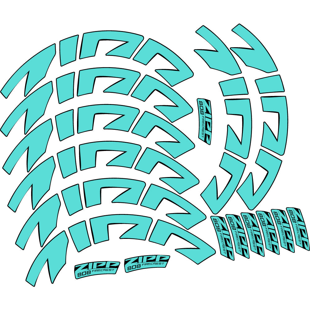 Stickers Zipp 808 FC, Route profile 88 compatibles Autocollants roues Route