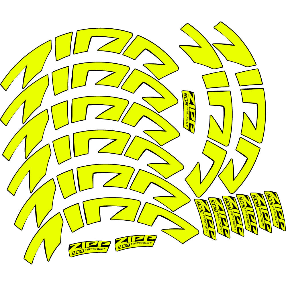 Stickers Zipp 808 FC, Route profile 88 compatibles Autocollants roues Route