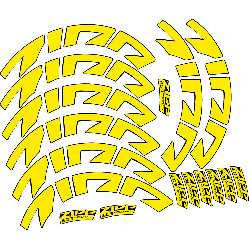 Stickers Zipp 808 FC, Route profile 88 compatibles Autocollants roues Route
