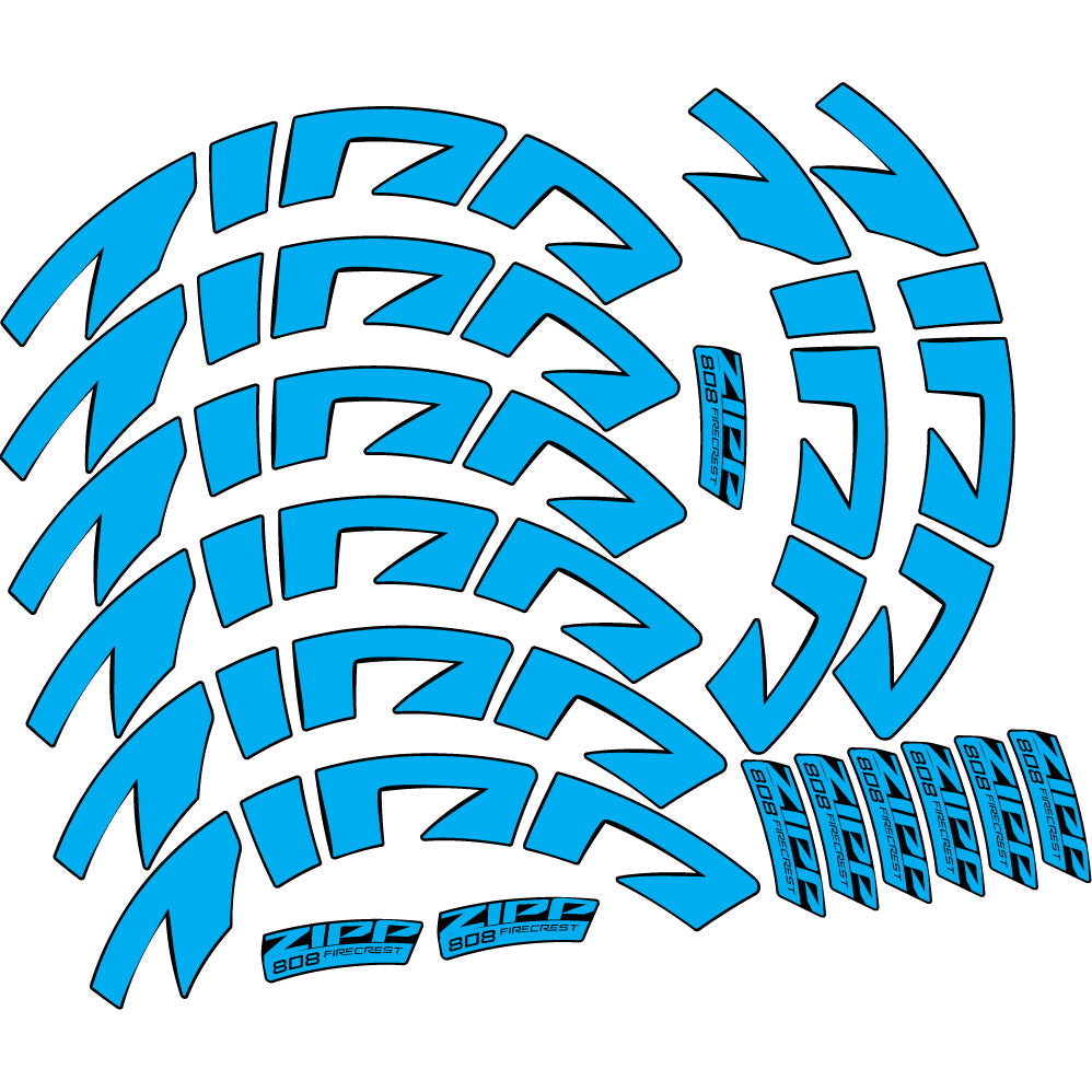 Stickers Zipp 808 FC, Route profile 88 compatibles Autocollants roues Route