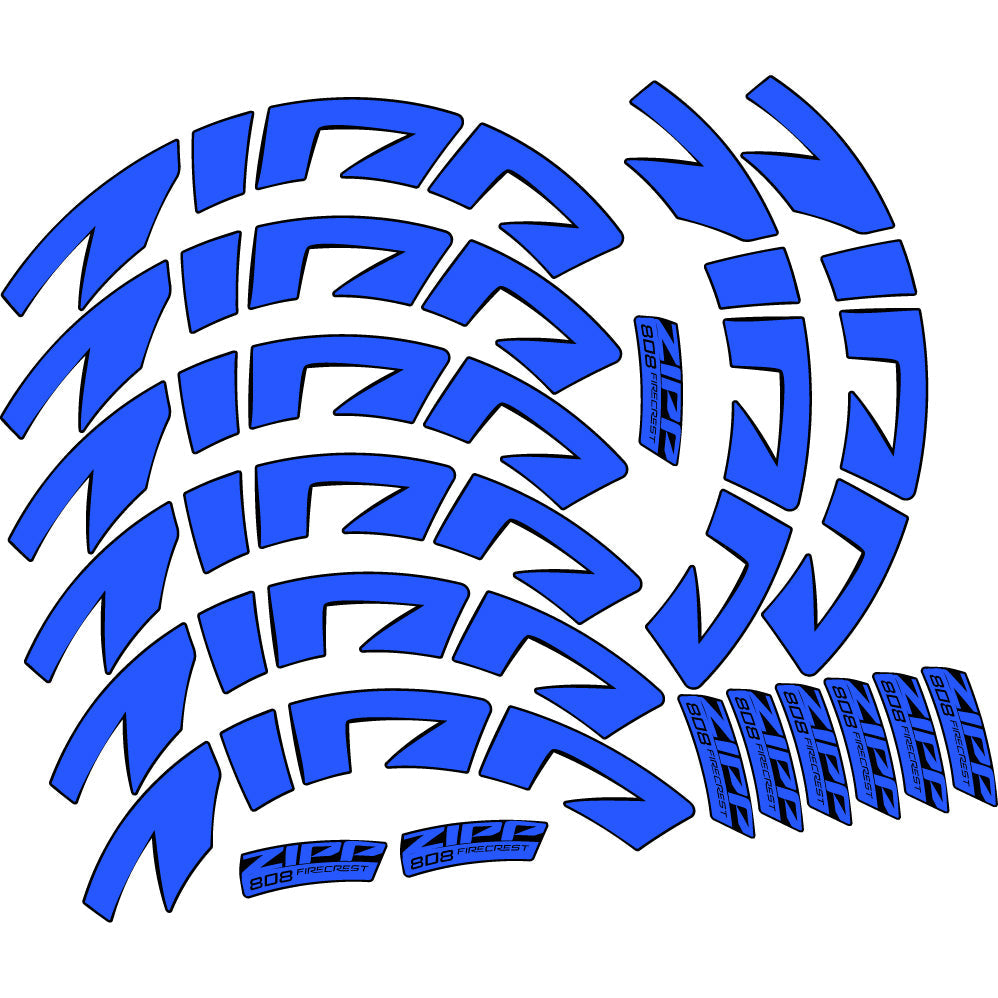 Stickers Zipp 808 FC, Route profile 88 compatibles Autocollants roues Route