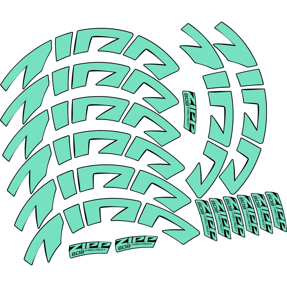 Stickers Zipp 808 FC, Route profile 88 compatibles Autocollants roues Route
