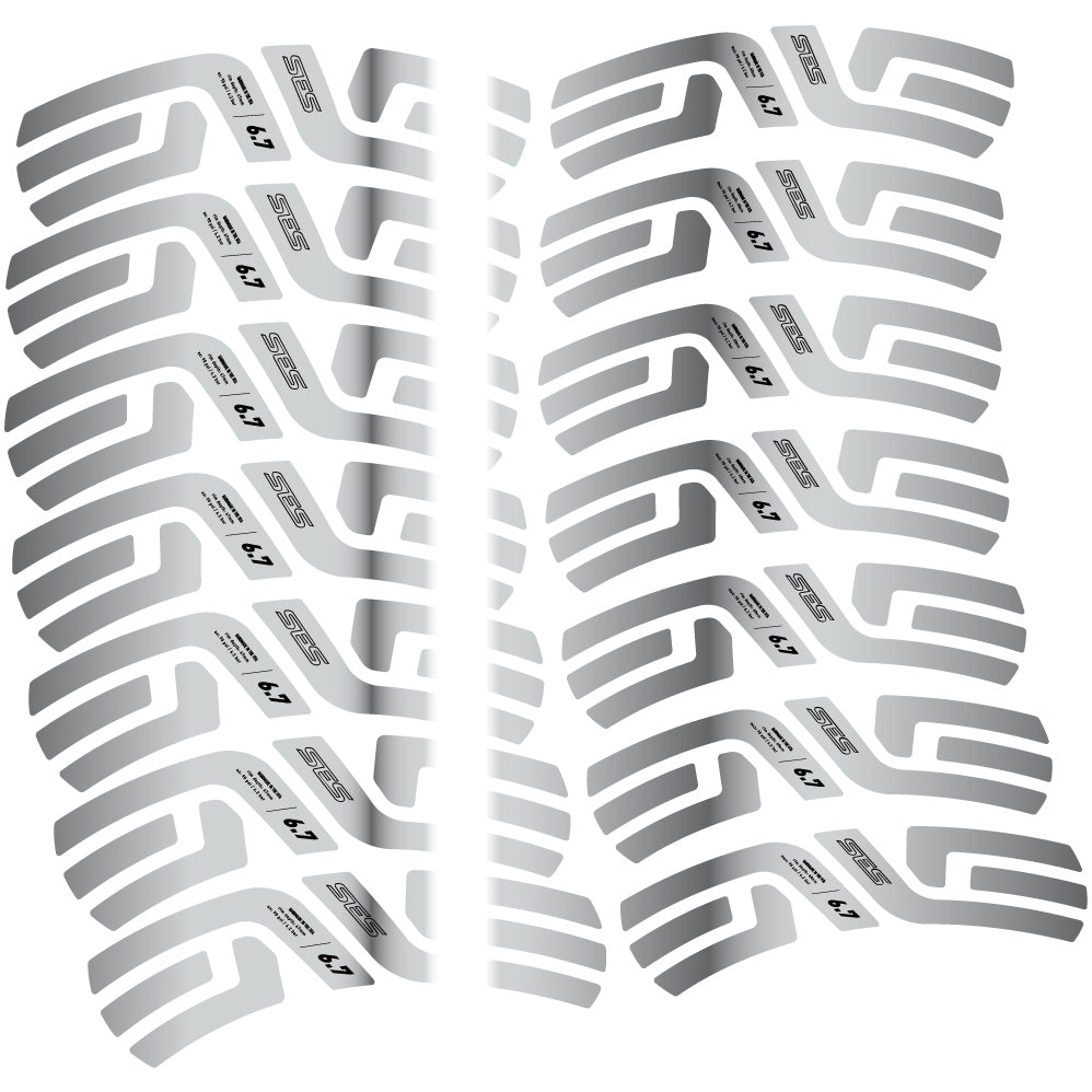 Stickers Enve Ses 6.7, Route profile 60 & 67mm compatibles Autocollants roues Route
