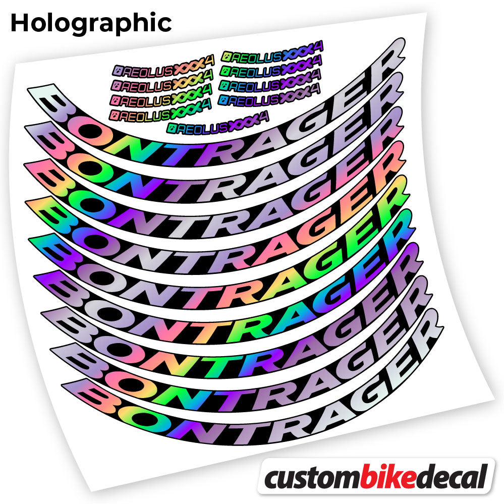 Hollographic decal for Bontrager Aeolus XXX4 Disc road wheel 45mm – bike sticker vinyl