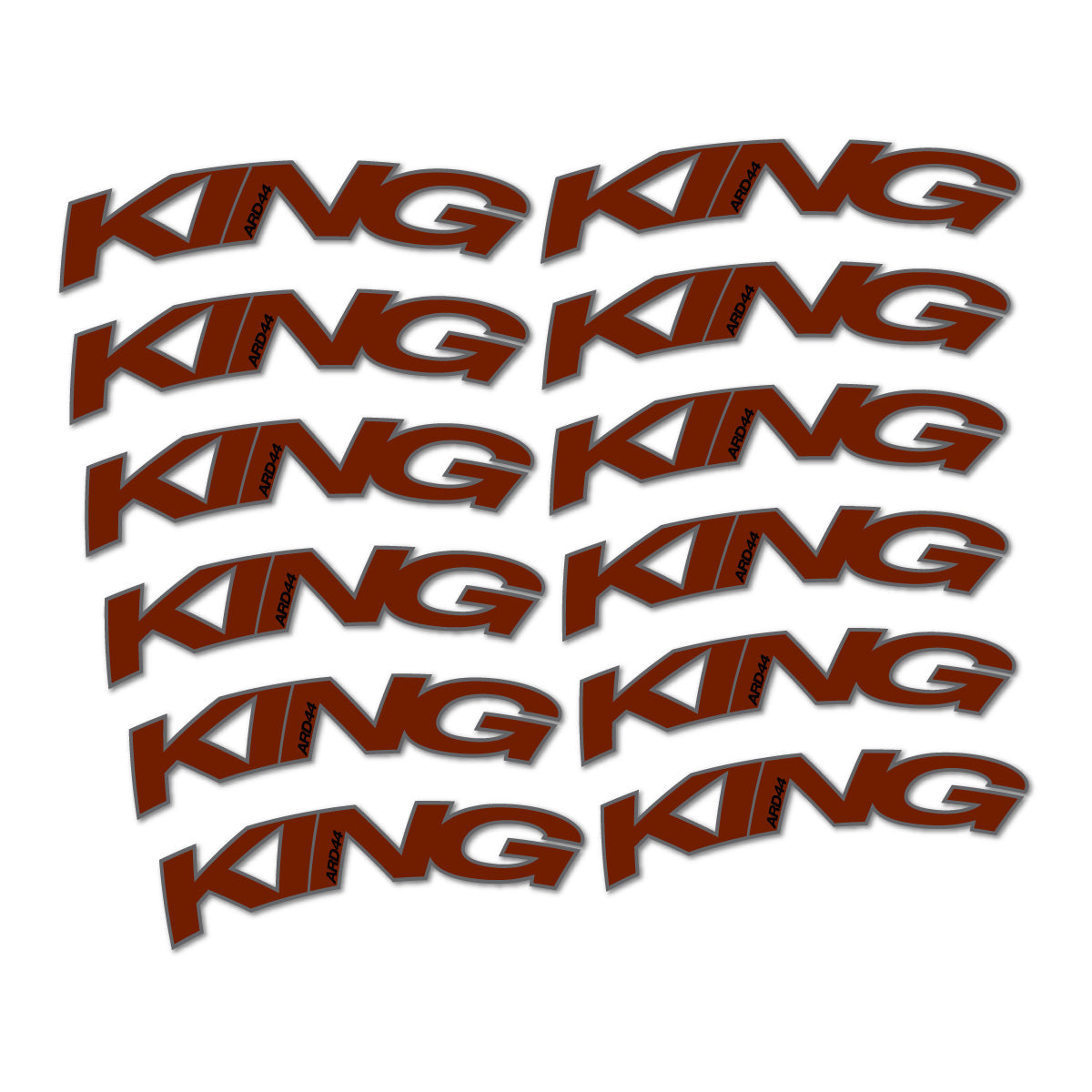 Brown decal for Chris King ARD44 2023-2026 road wheel – bike sticker vinyl