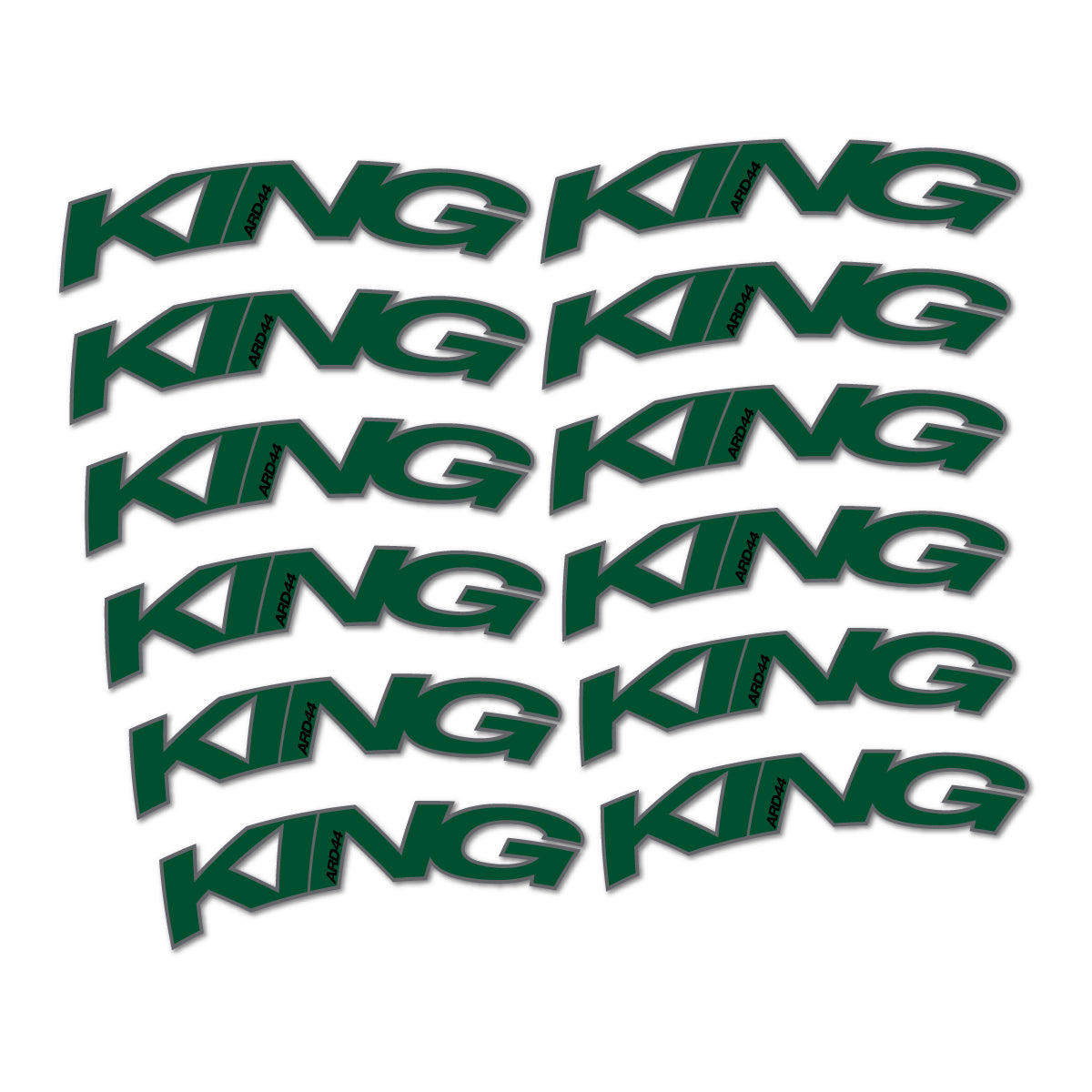 Dark Green decal for Chris King ARD44 2023-2026 road wheel – bike sticker vinyl