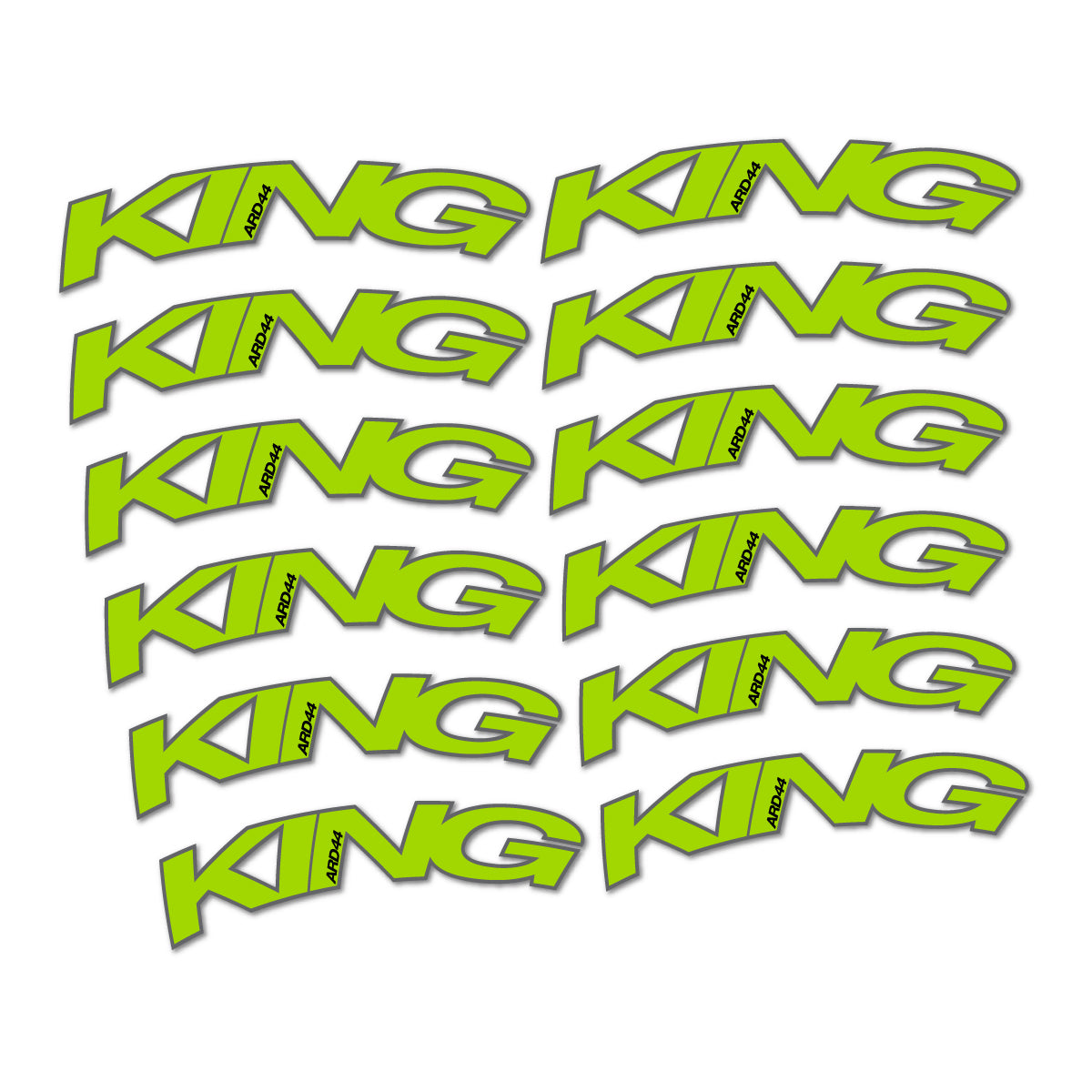 Lime Green decal for Chris King ARD44 2023-2026 road wheel – bike sticker vinyl