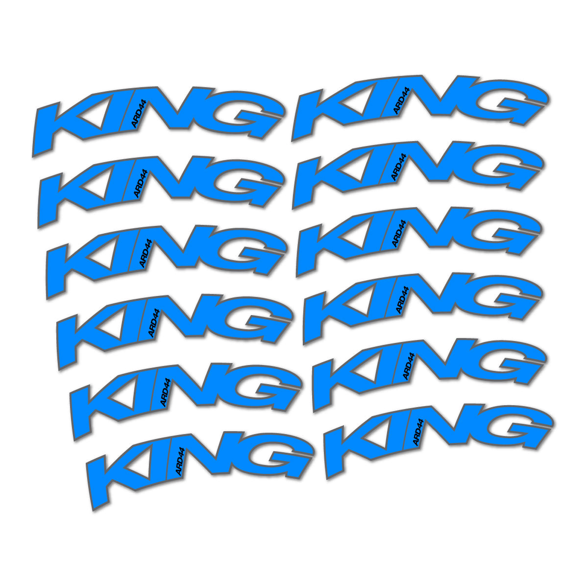 Luminous Cyan decal for Chris King ARD44 2023-2026 road wheel – bike sticker vinyl