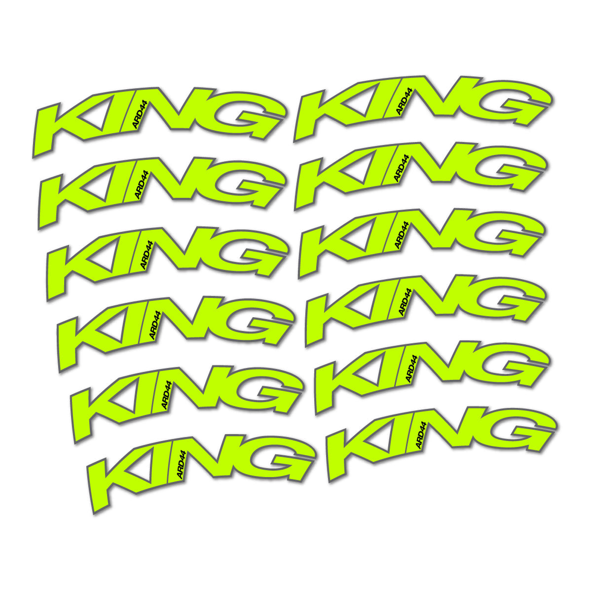 Lime Neon decal for Chris King ARD44 2023-2026 road wheel – bike sticker vinyl