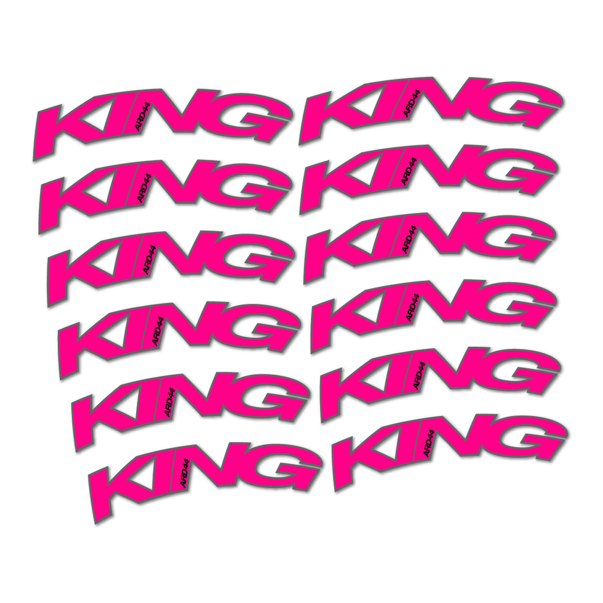 Neon Pink decal for Chris King ARD44 2023-2026 road wheel – bike sticker vinyl
