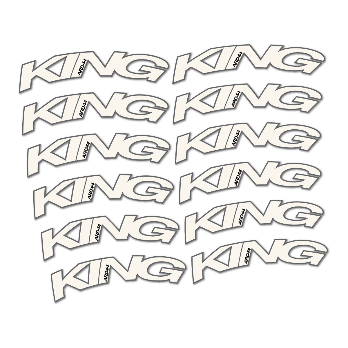 Bone White decal for Chris King ARD44 2023-2026 road wheel – bike sticker vinyl