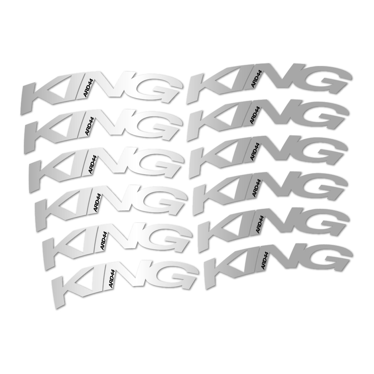 Stickers compatibles Chris King ARD44 2023-2026 pour jantes route – autocollants vinyle - Argent