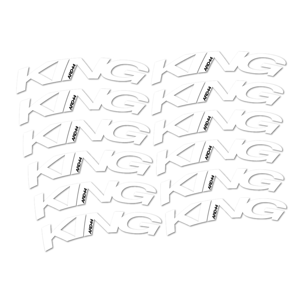 Stickers compatibles Chris King ARD44 2023-2026 pour jantes route – autocollants vinyle - Blanc