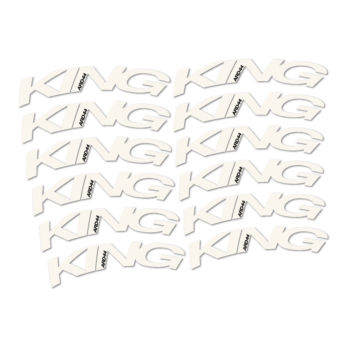 Stickers compatibles Chris King ARD44 2023-2026 pour jantes route – autocollants vinyle - Blanc Cassé