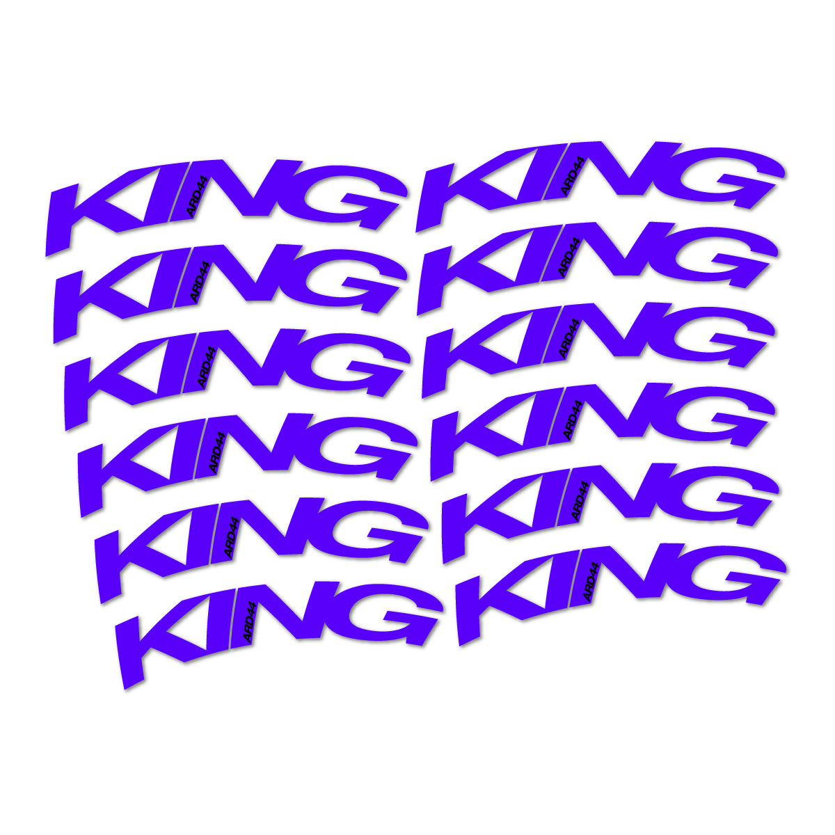 Stickers compatibles Chris King ARD44 2023-2026 pour jantes route – autocollants vinyle - Bleu Reflex