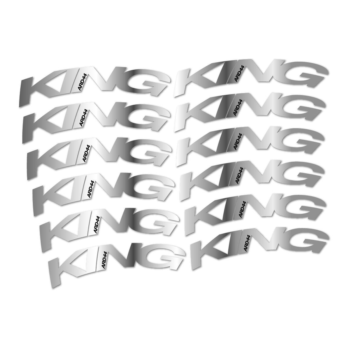 Chrome Silver decal for Chris King ARD44 2023-2026 road wheel – bike sticker vinyl