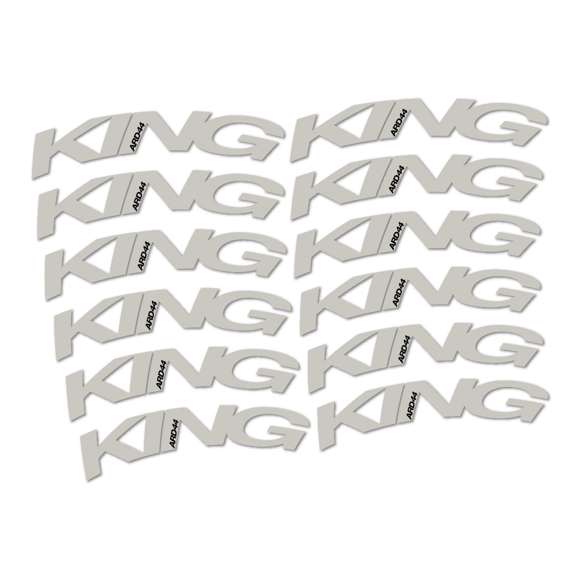 Stickers compatibles Chris King ARD44 2023-2026 pour jantes route – autocollants vinyle - Gris Pastel