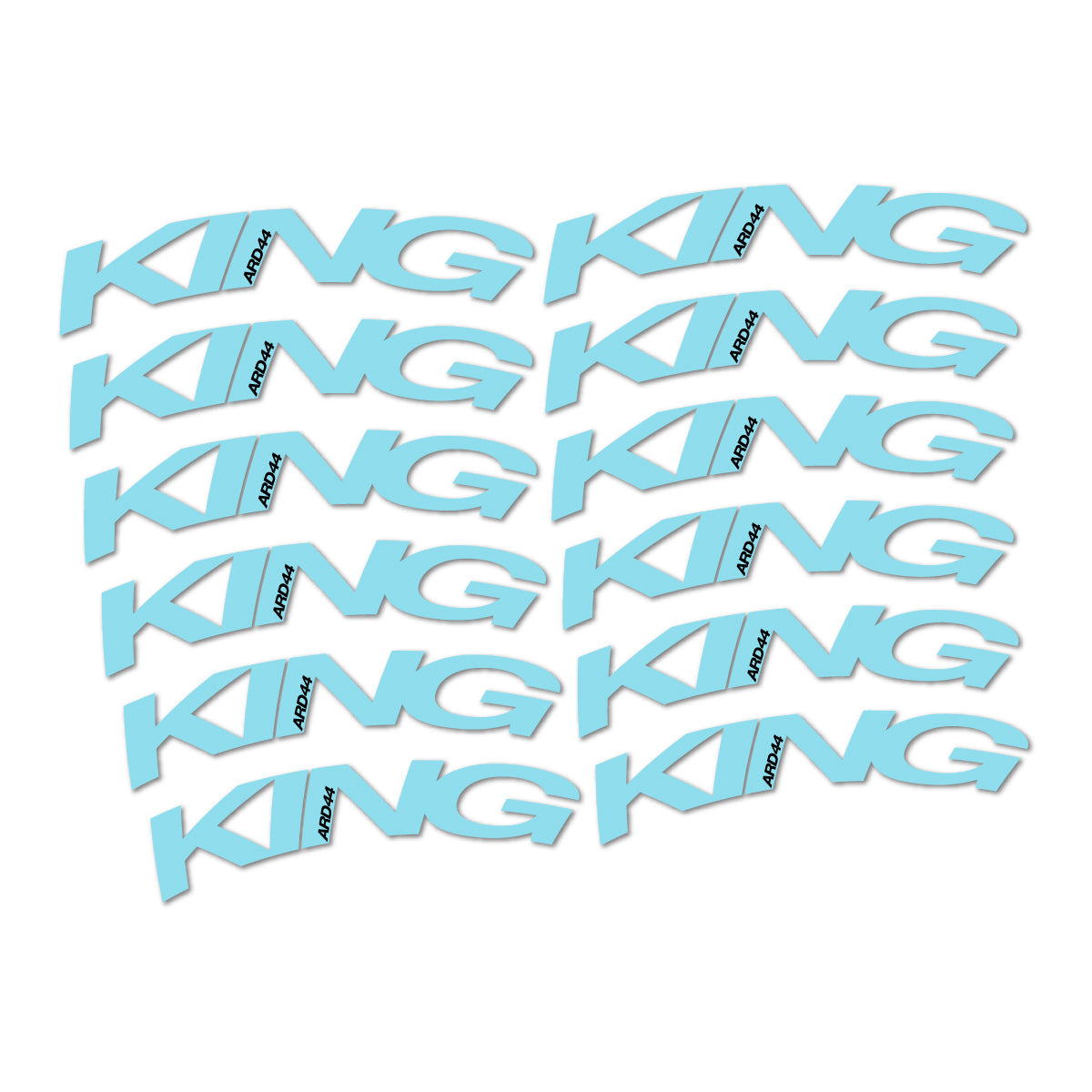 Sky Blue decal for Chris King ARD44 2023-2026 road wheel – bike sticker vinyl