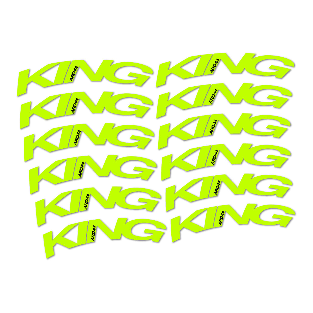 Lime Neon decal for Chris King ARD44 2023-2026 road wheel – bike sticker vinyl