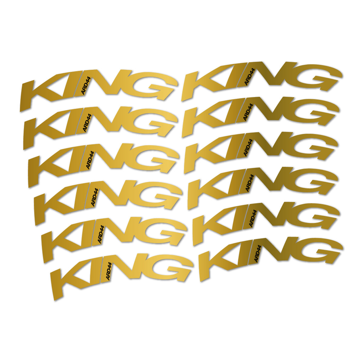 Stickers compatibles Chris King ARD44 2023-2026 pour jantes route – autocollants vinyle - Or
