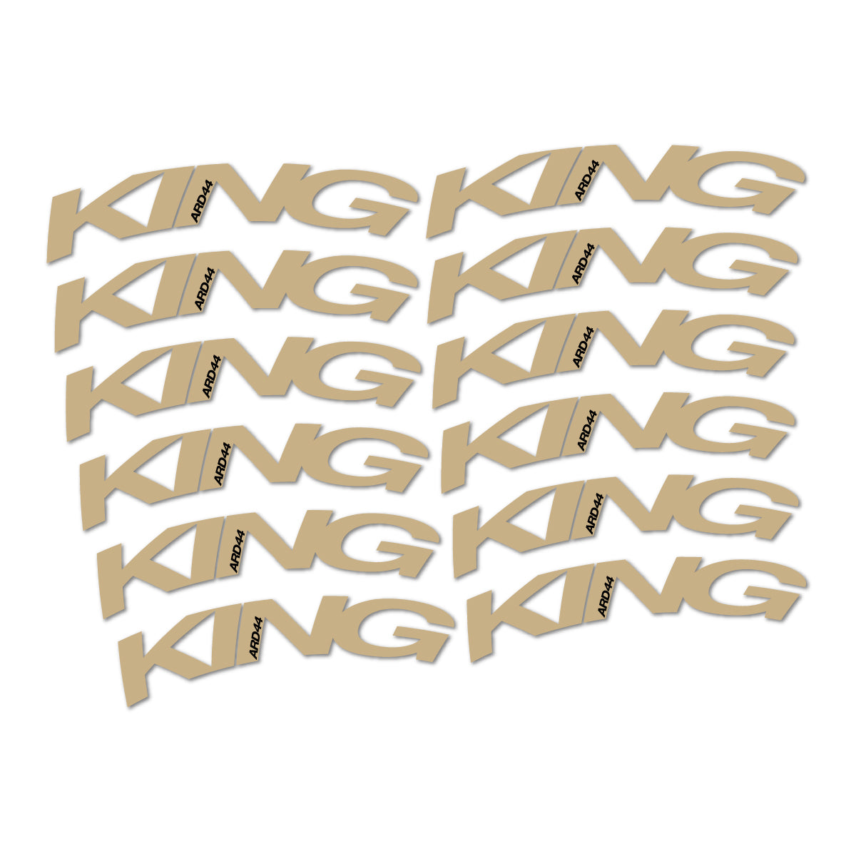 Stickers compatibles Chris King ARD44 2023-2026 pour jantes route – autocollants vinyle - Sable