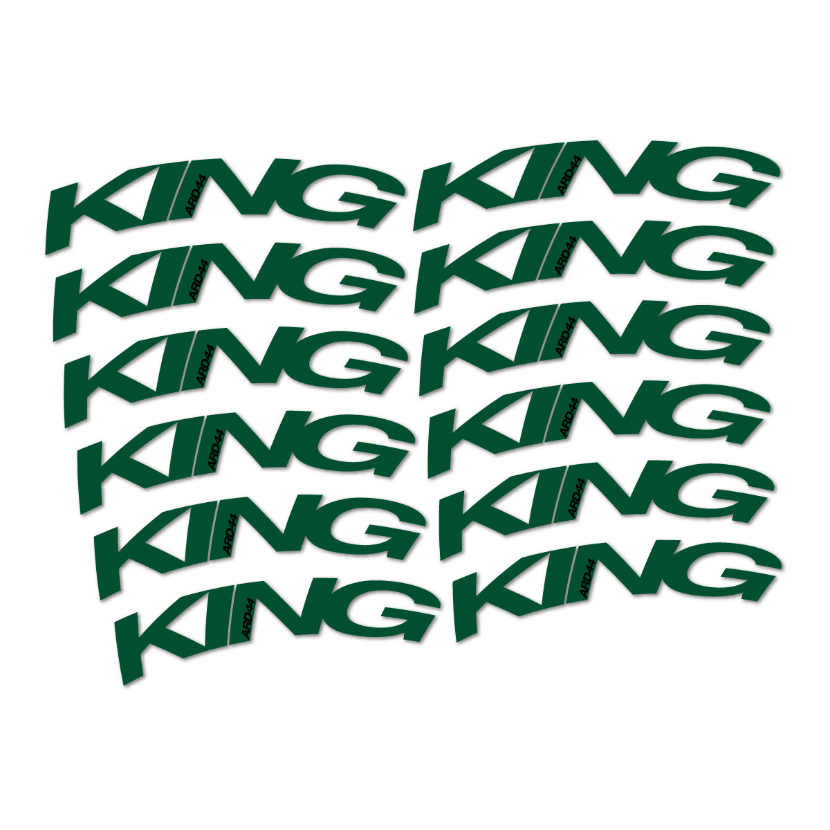 Stickers compatibles Chris King ARD44 2023-2026 pour jantes route – autocollants vinyle - Vert Foncé