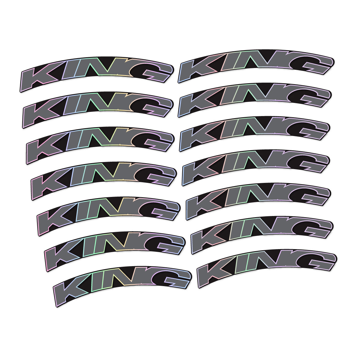 Stickers compatibles Chris King GRD23 2023-2026 pour jantes route – autocollants vinyle - Holographique