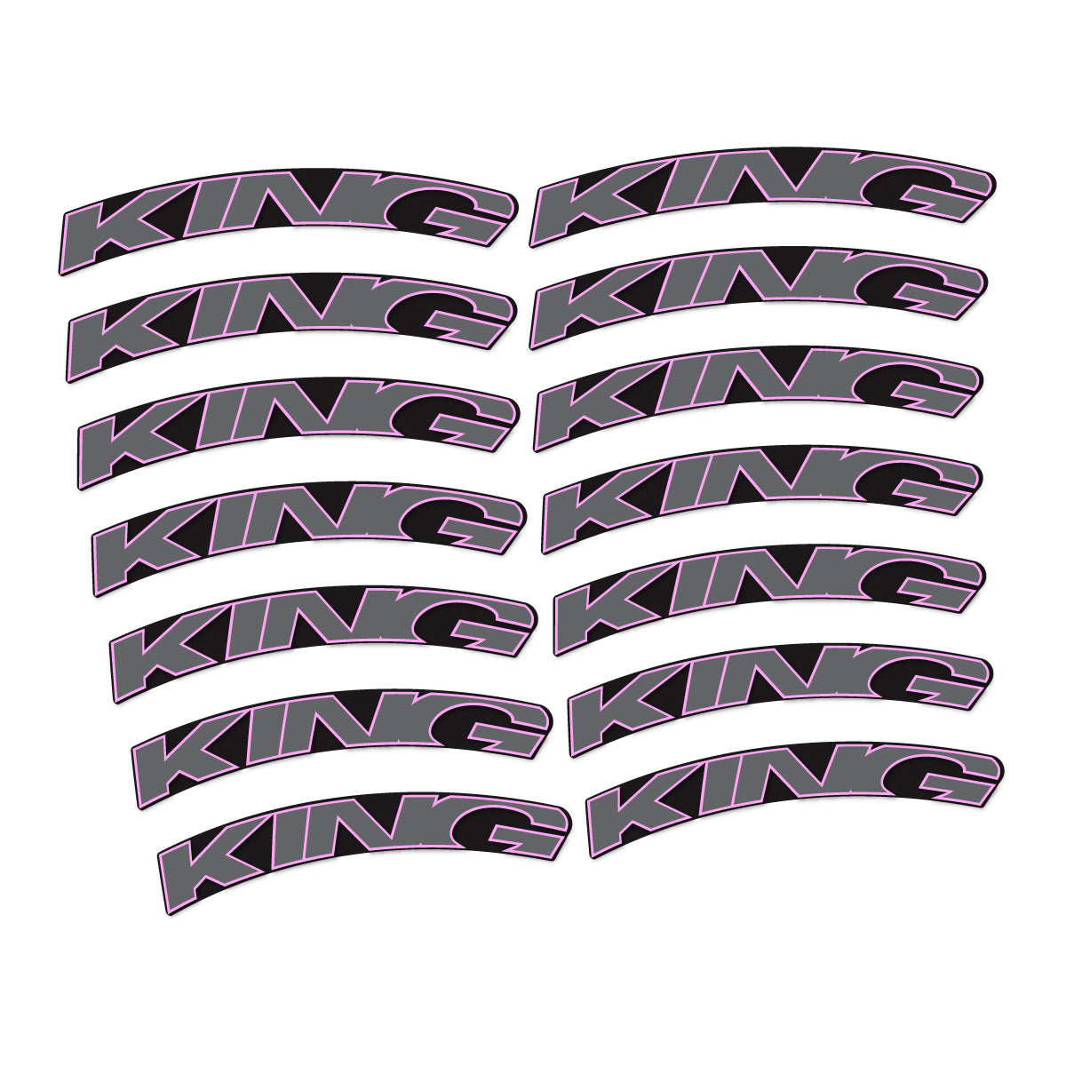 Stickers compatibles Chris King GRD23 2023-2026 pour jantes route – autocollants vinyle - Lilas Clair