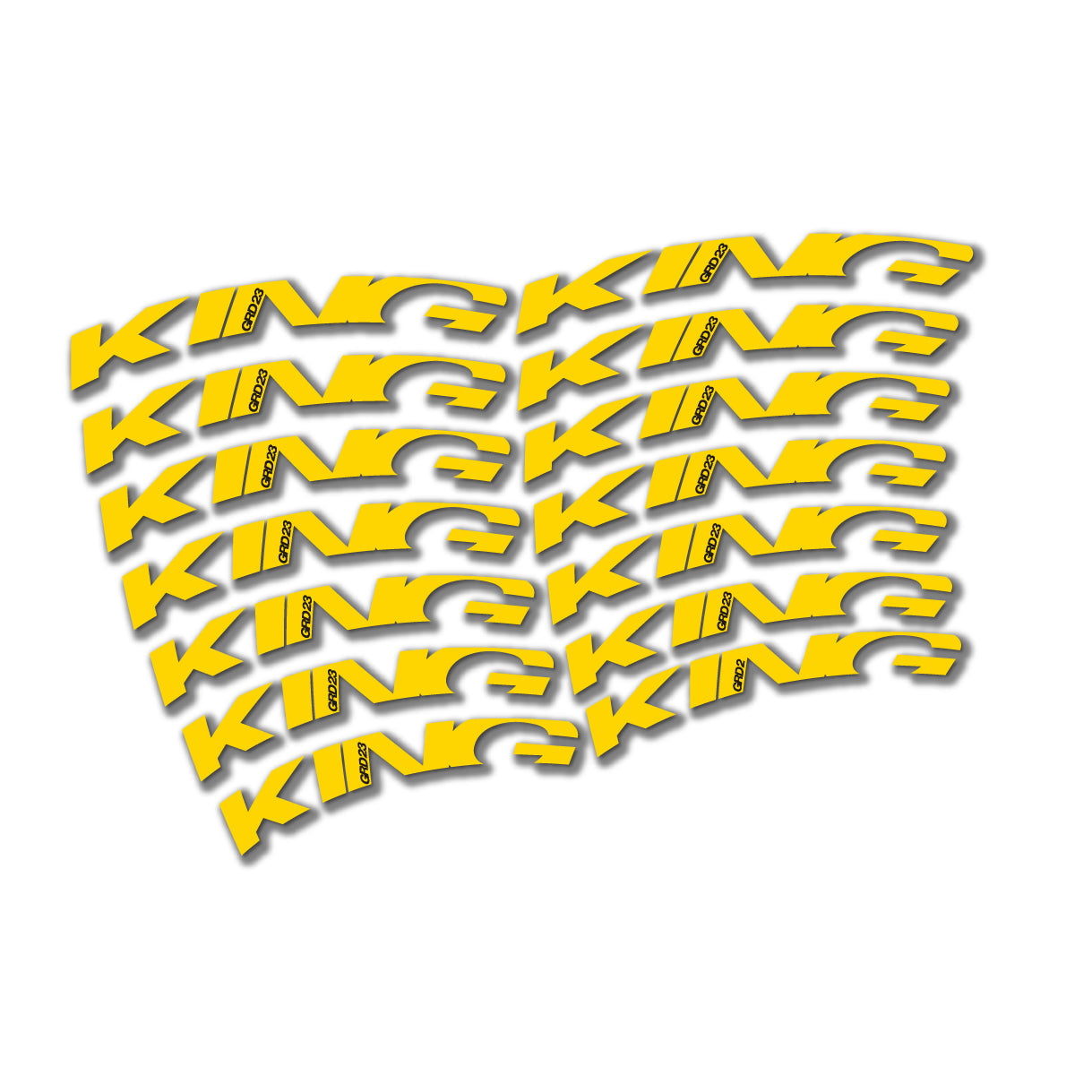 Banana Yellow decal for Chris King GRD23 2023-2026 road wheel – bike sticker vinyl