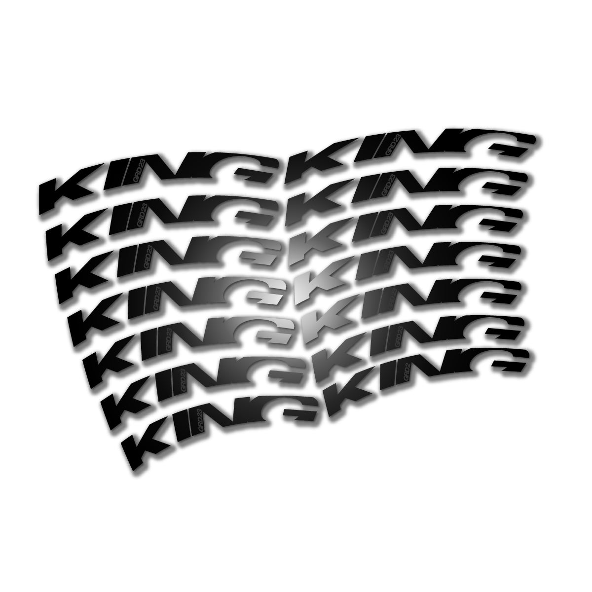 Black decal for Chris King GRD23 2023-2026 road wheel – bike sticker vinyl